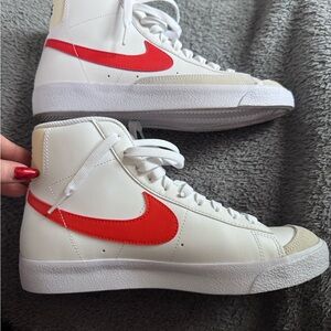 Nike Kids Sneakers White and Red